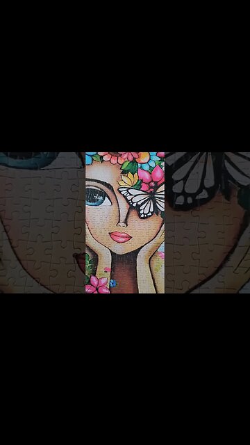 I love this puzzle so much! Lady with Flowers by Magnolia | Art by Romi Lerda #puzzle #shorts #art