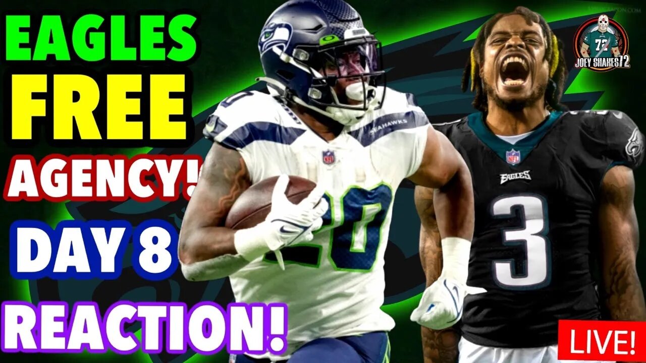 EAGLES FREE AGENCY DAY 8 LIVE REACTION! WAITING FIR CGJ! COOKS TO DALLAS! NEWS AND RUMORS!