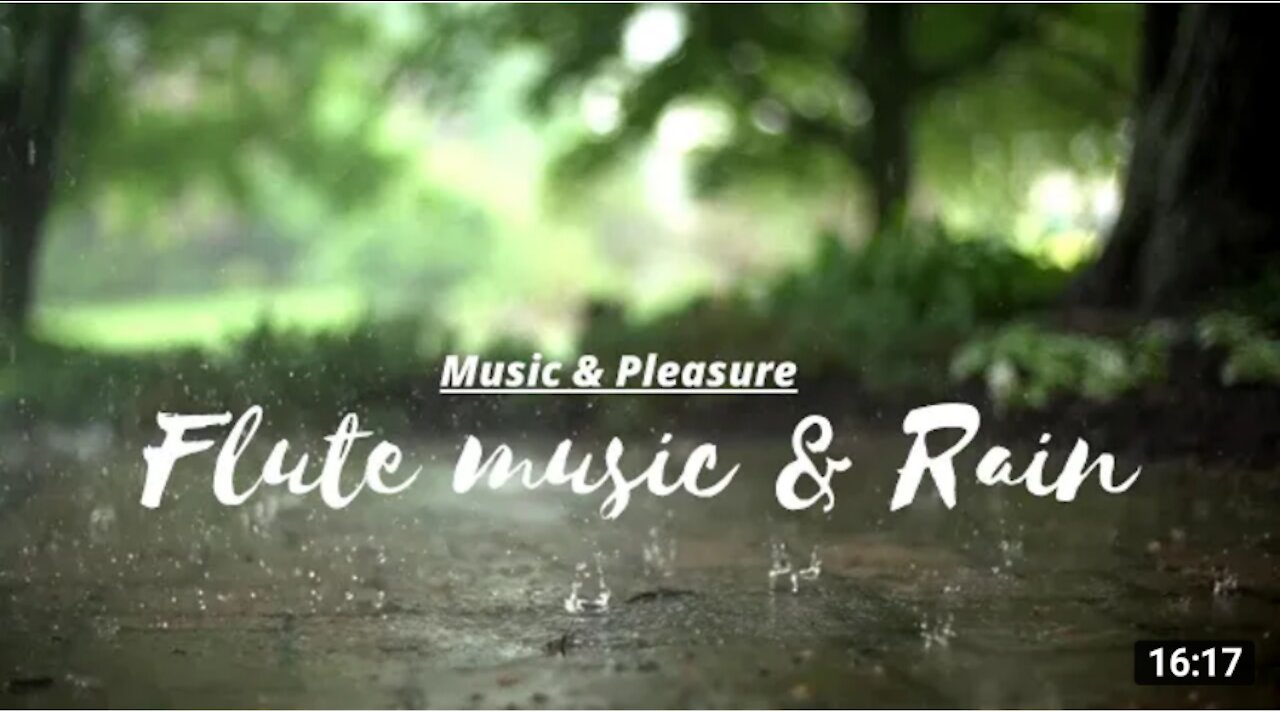 RELAXING MUSIC FOR MEDITATION | FLUTE AND RAIN