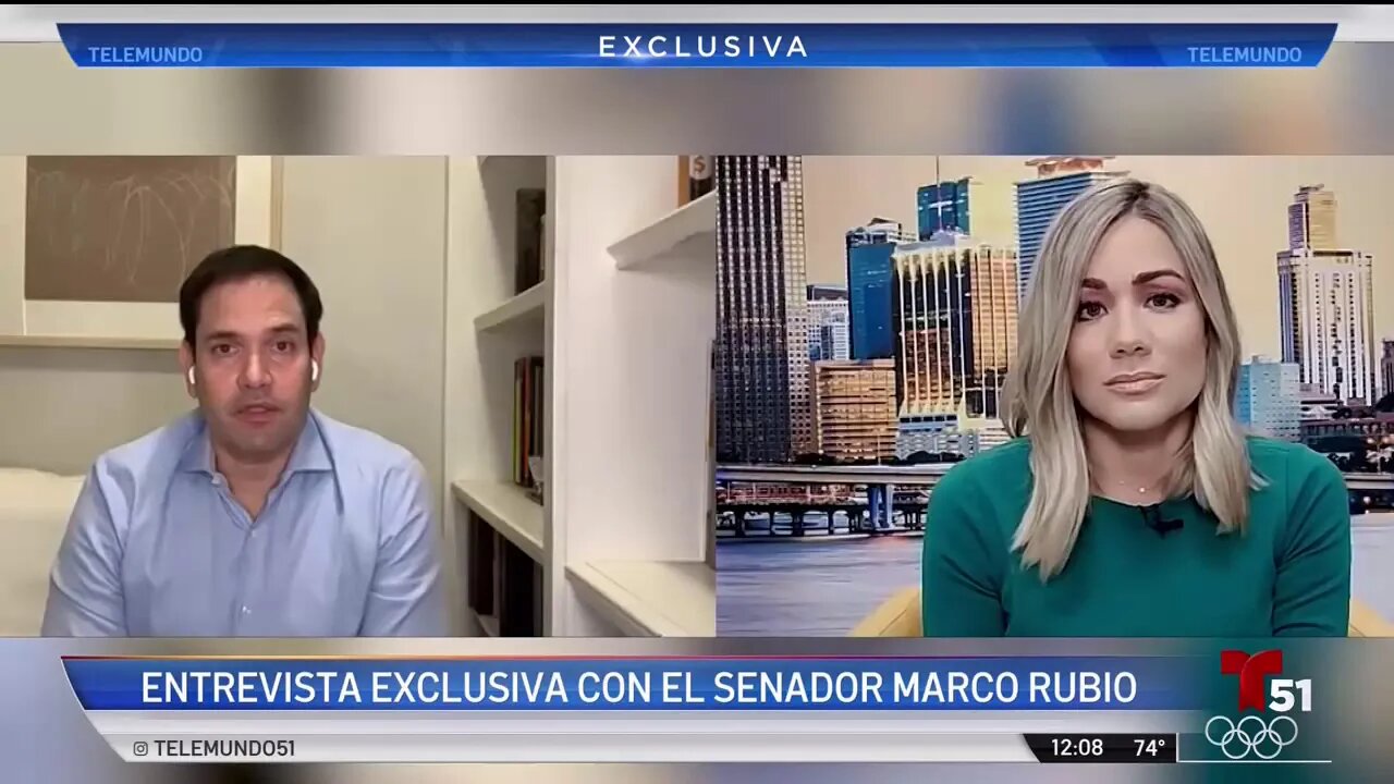 Rubio Habla con Telemundo 51 Sobre su Misiva a Joe Biden en Apoyo a Cheques de Estímulo Económico