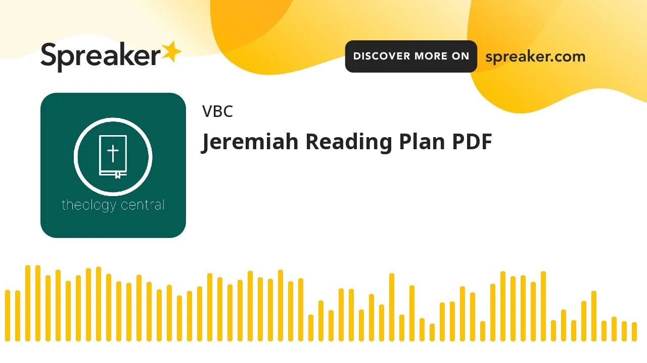 Jeremiah Reading Plan PDF