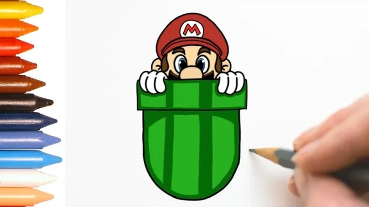 COMO DESENHAR MARIO BROS MUITO FÁCIL #mariobros #supermario