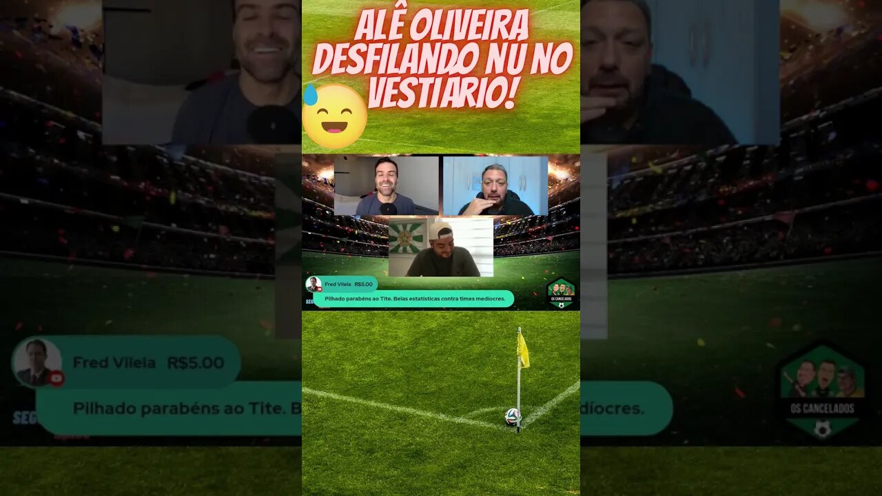 Alê desfilando nú no vestiário! #shorts #shortsvideo #shortsviral #short #futebol #resenhaesportiva