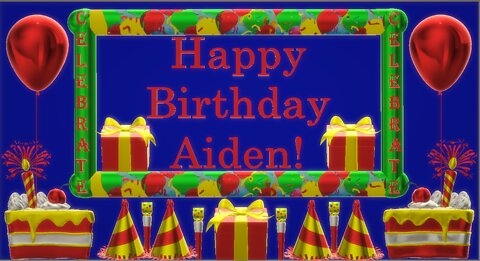 Happy Birthday 3D - Happy Birthday Aiden - Happy Birthday To You - Happy Birthday Song