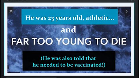 It Was Mandatory: 23 Year Old Athletic Male Has A Heart Attack and Dies After Being Vaccinated