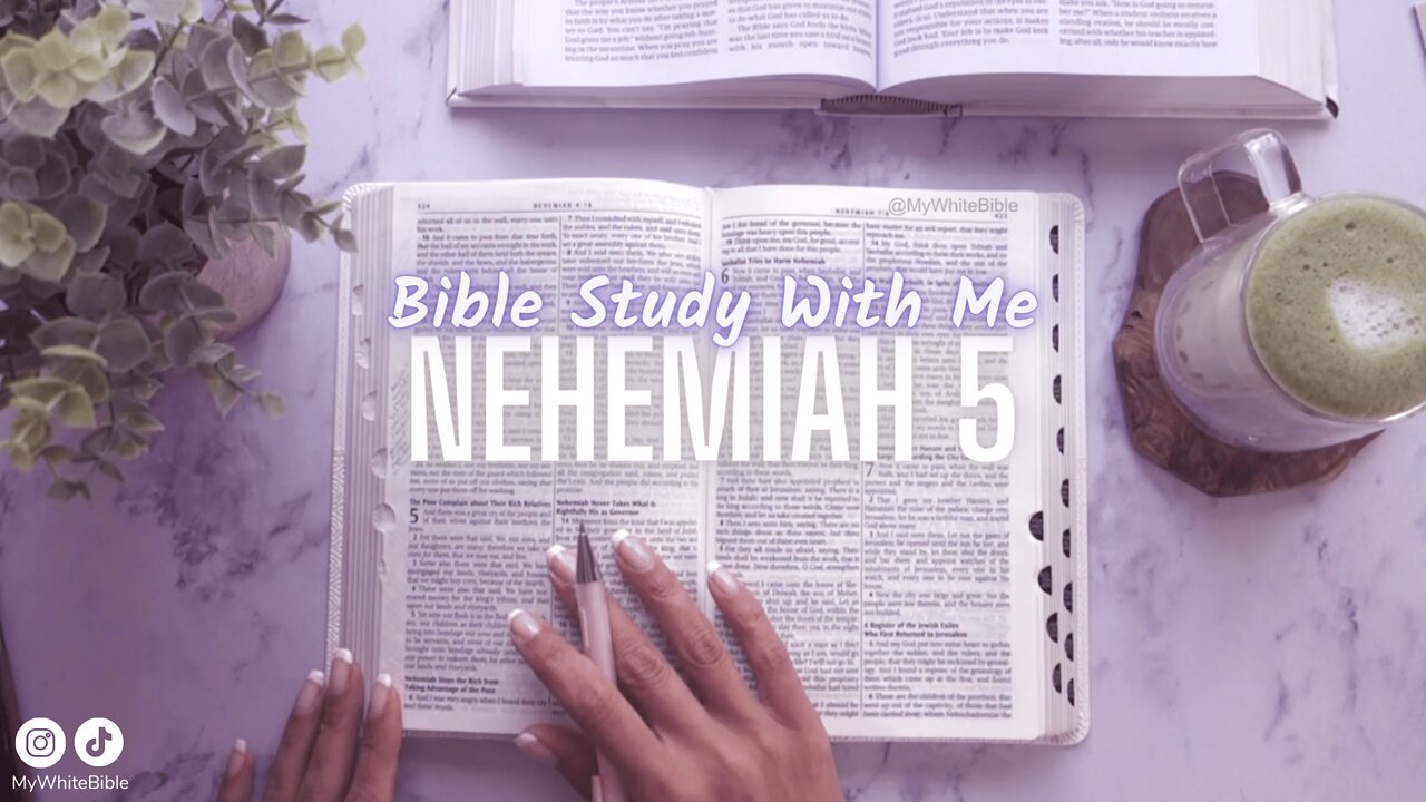 Bible Study Lessons | Bible Study Nehemiah Chapter 5 | Study the Bible With Me