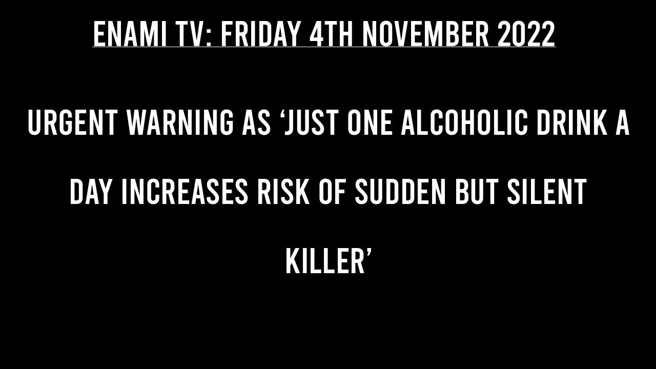 Urgent warning as ‘just one alcoholic drink a day increases risk of sudden but silent killer’