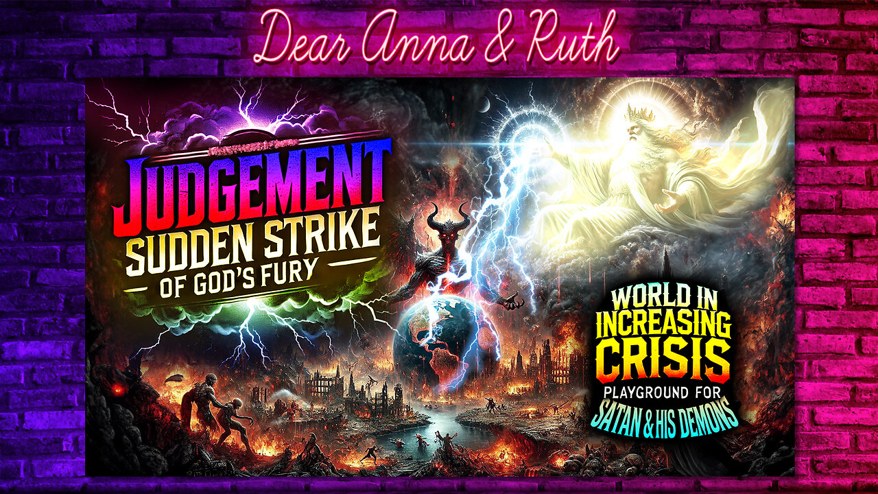 Dear Anna & Ruth: JUDGEMENT: Sudden Strike of God’s Fury WORLD IN INCREASING CRISIS: