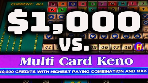 $1,000 Free Play Vs. MultiCard KENO at Wynn Las Vegas! #KENONATION