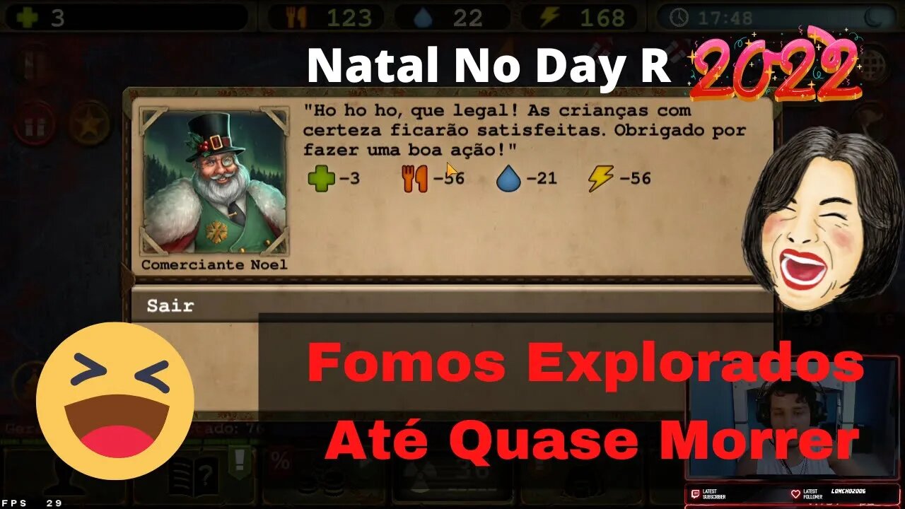 Fomos Explorados Pelo Papai Noel Mercenário Até Quase Morrer, Evento de Natal No Day R Survival rpg