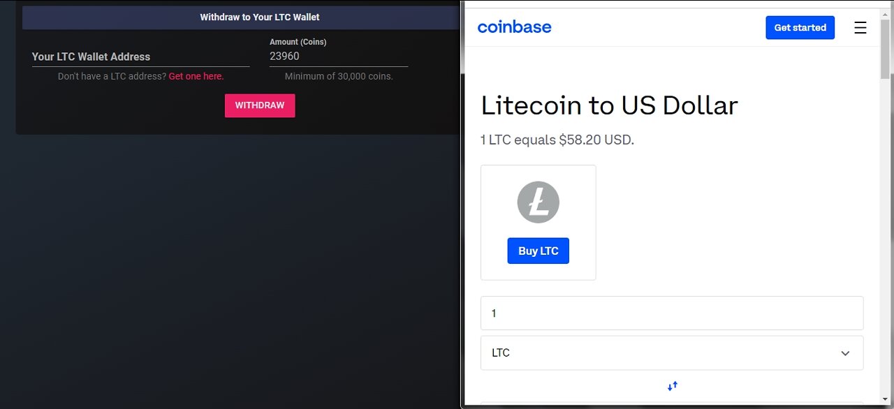 To Earn Free Litecoin LTC Faucet Coins Cryptocurrency At Cointiply Every 60 minutes With Proof
