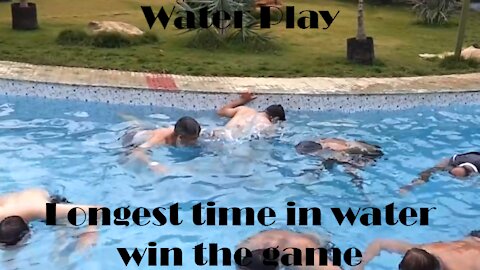 Water Play - Longest time under water win the game