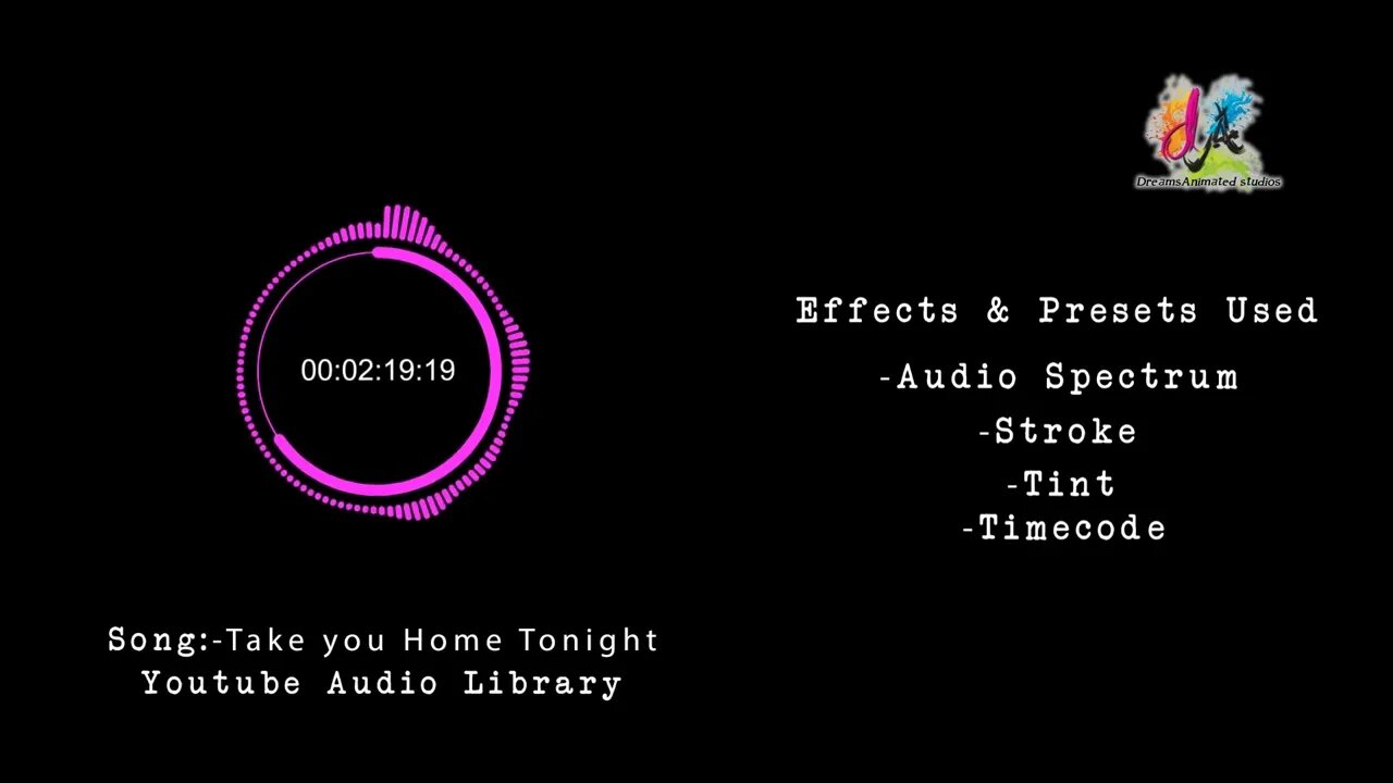 Audio Spectrum in After Effects Sample free