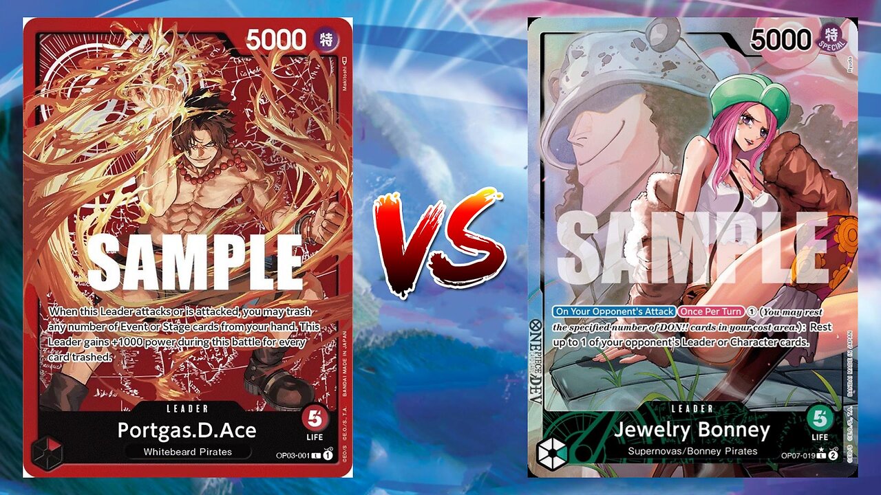 One Piece TCG Fire Fist Ace VS Jewelry Bonney!!