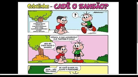 Cebolinha Em Cadê O Sansão? [Pause o Vídeo Caso Não Consiga Ler]