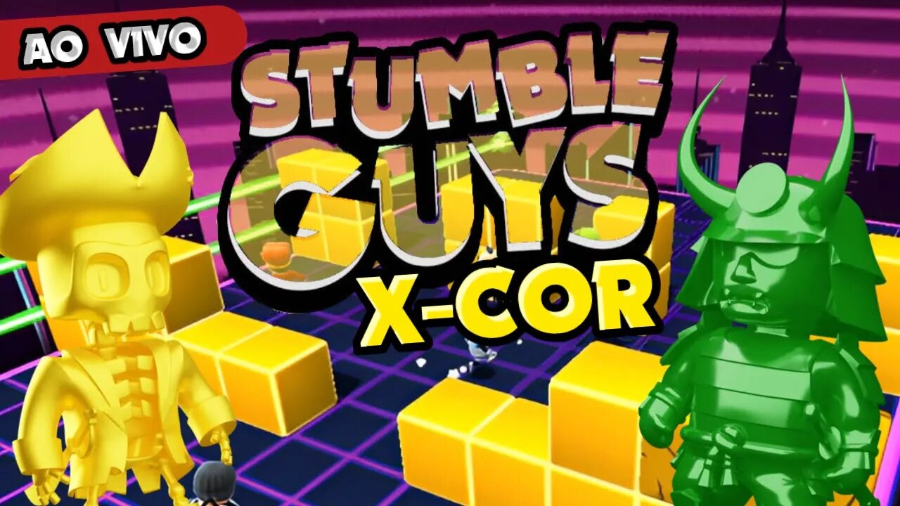 X-COR AMARELO VS VERDE LIVE ÉPICA #stumbleguyslive