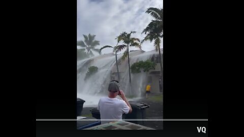 HISTORIC HAWAII WAVES WASH OVER 2 STORY CONDOS & WEDDING CRASH A RECEPTION