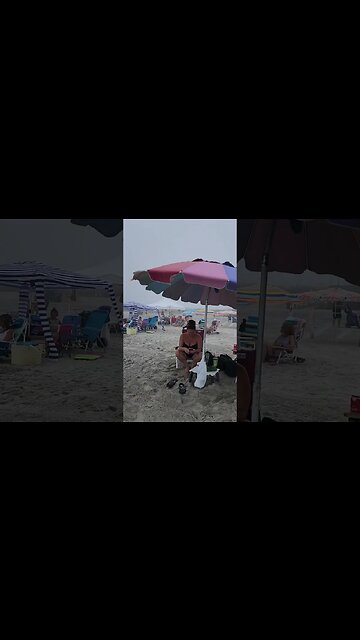 Fog rolling in on Wildwood beach