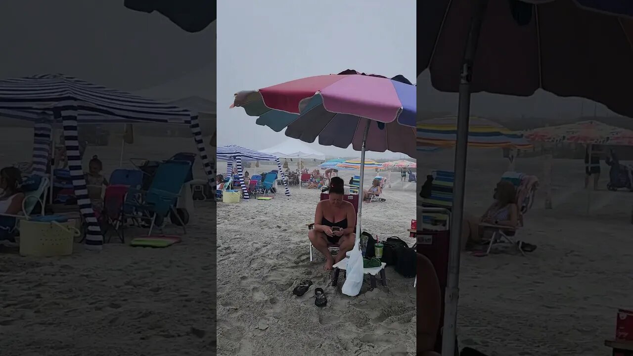 Fog rolling in on Wildwood beach