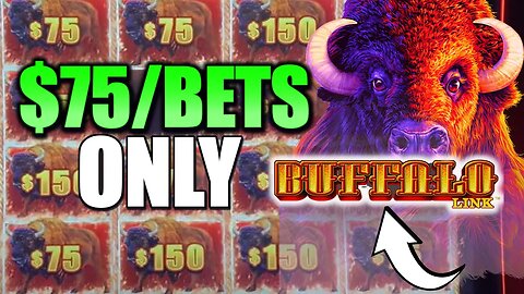 $75 SPINS ONLY on BUFFALO LINK! JACKPOT HANDPAY