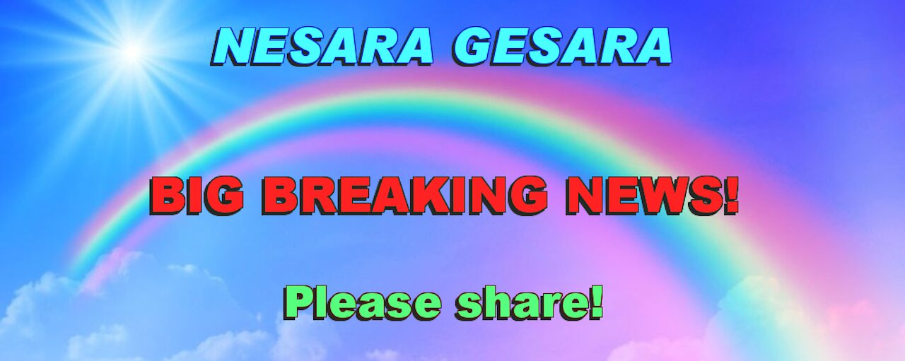 Nesara/Gesara breaking news on your financial future