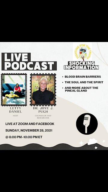 DR. JOYE PUGH IS BACK WITH MORE MIND-BLOWING INFORMATION!