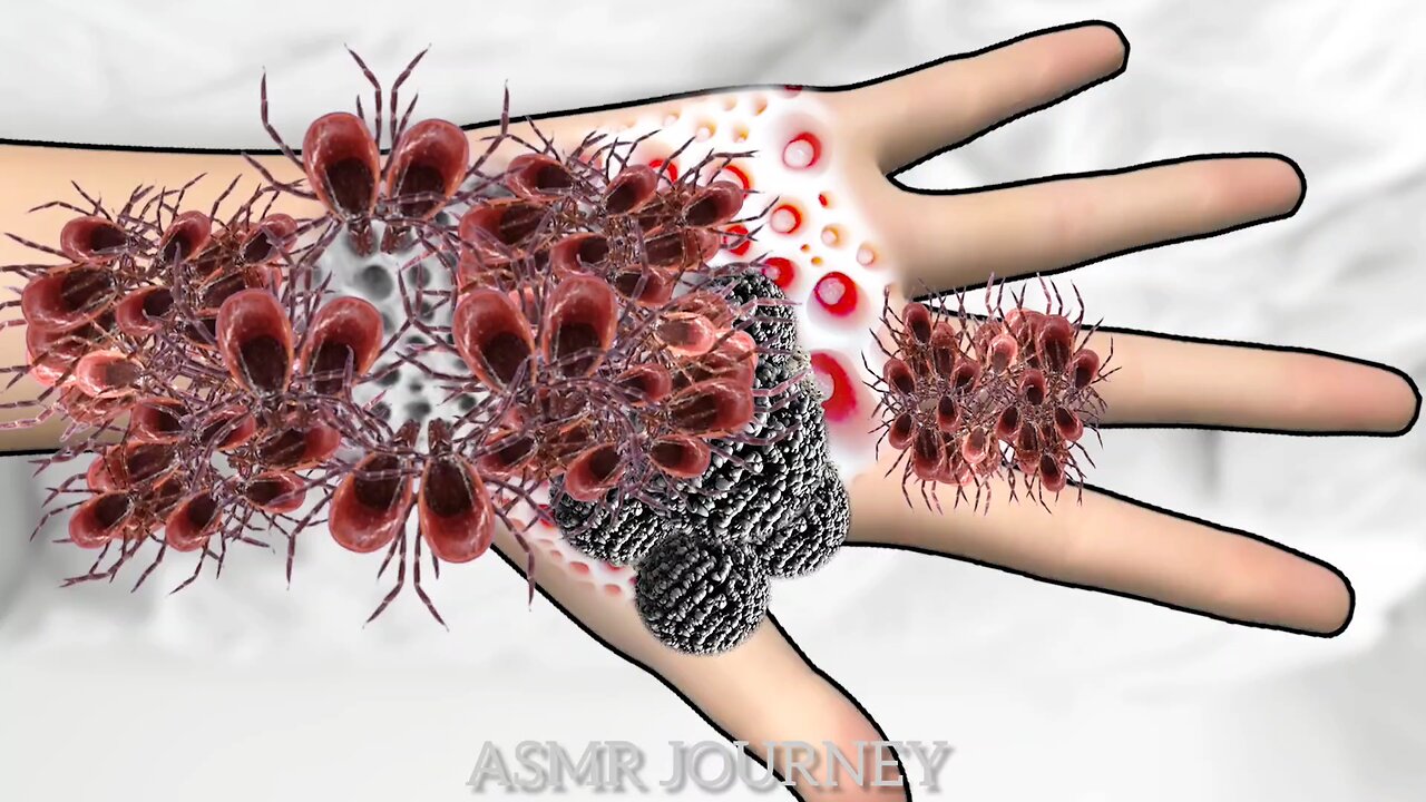 ASMR INFECTION HAND CLEANING || ASMR ANIMATION TREATMENT |#asmr