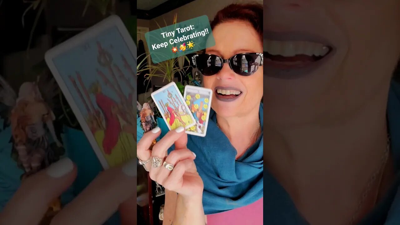 Tiny Tarot:Keep Celebrating!!💥🥳🌟 #lowkeymagickal #tinytarot #tarot #abundance #lawofattraction