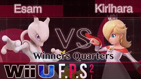 PG|Esam (Pikachu & Mewtwo) vs. Kirihara (Rosalina) - Wii U Winners Quarters - FPS2