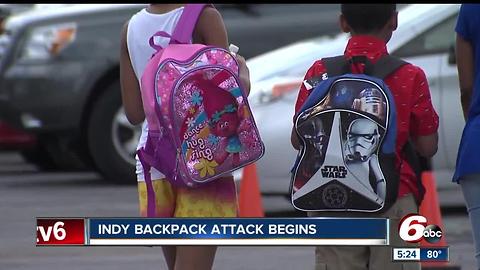 Indy backpack attack begins