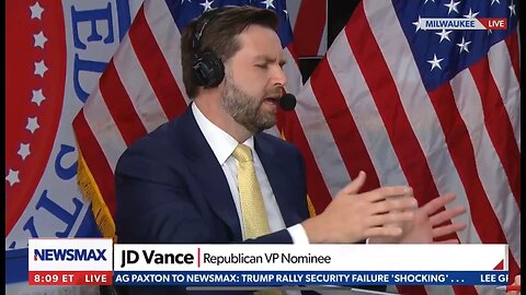 VP NOMINEE JD VANCE SITS DOWN WITH NEWSMAX AT REPUBLICAN NATIONAL CONVENTION
