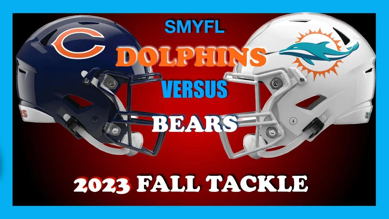 DOLPHINS VS BEARS 2023 Fall Football Season SMYFL Drone Footage