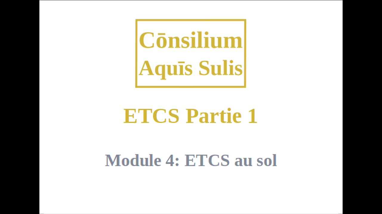 ETCS Partie 1 Module 4 (Français)