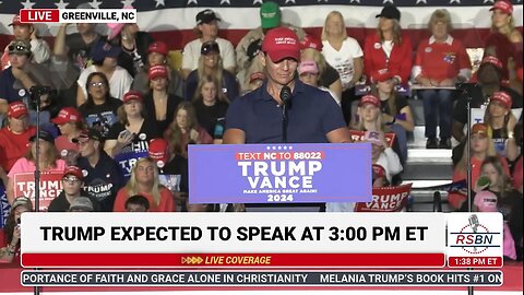 Hogan Gidley Speaks at Trump Rally in Greenville, NC