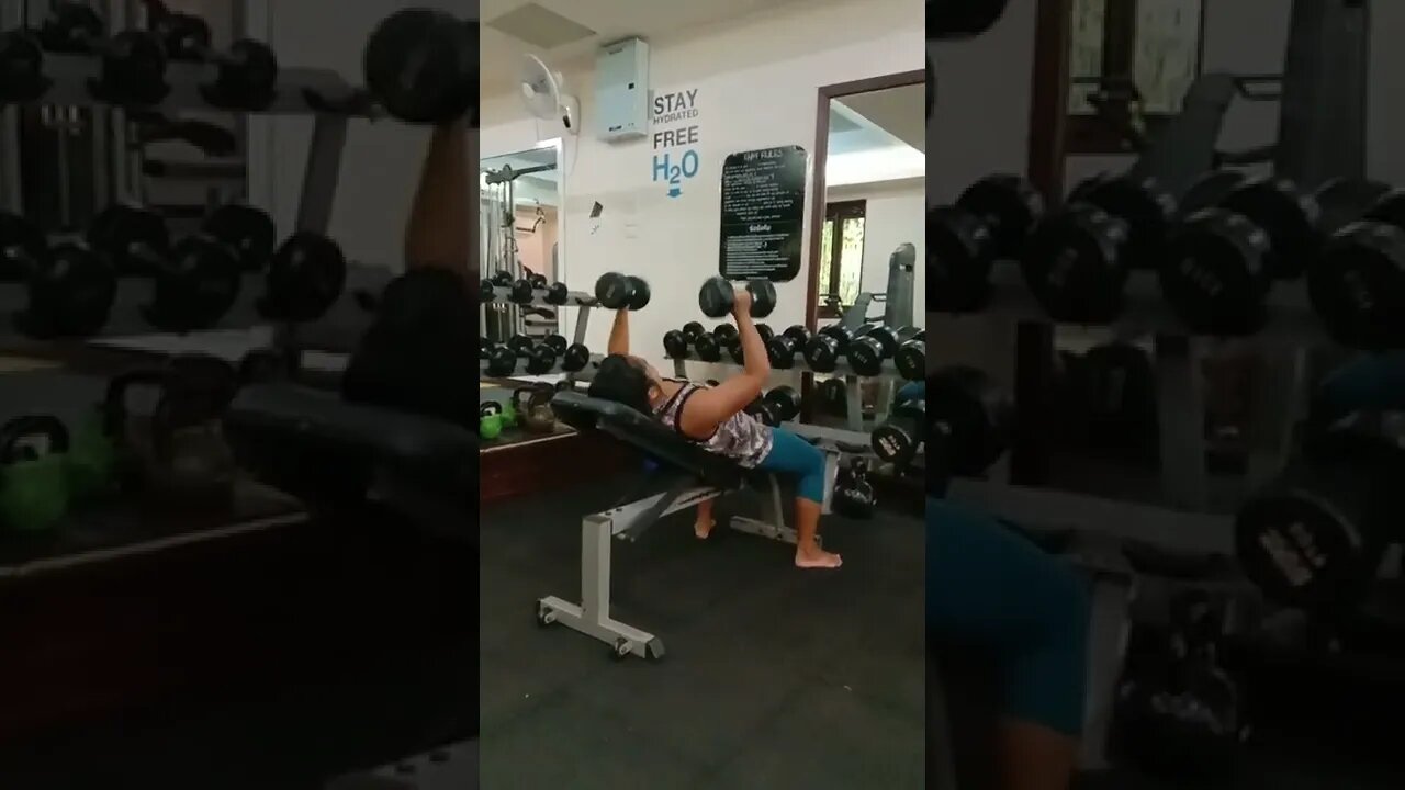 Dumbbell Incline Bench Press May Tita