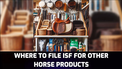 Mastering ISF: Filing for Other Horse Products Made Easy