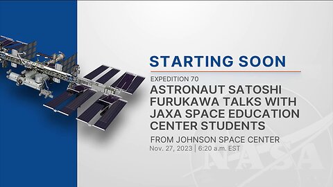 Astronaut Satoshi Furukawa Talks With JAXA space Education Centre Students