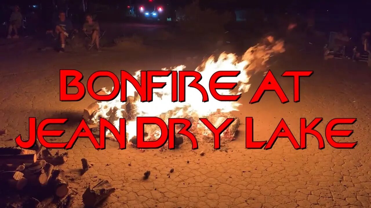 Bonfire at Jean Dry Lake