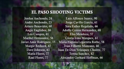 The names of the victims from El Paso shooting