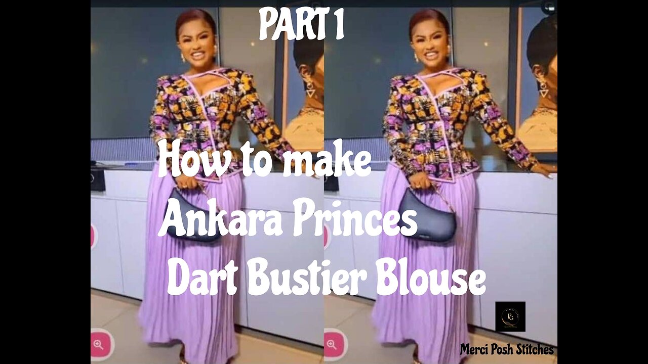 How to make Ankara Princess Dart Bustier Blouse