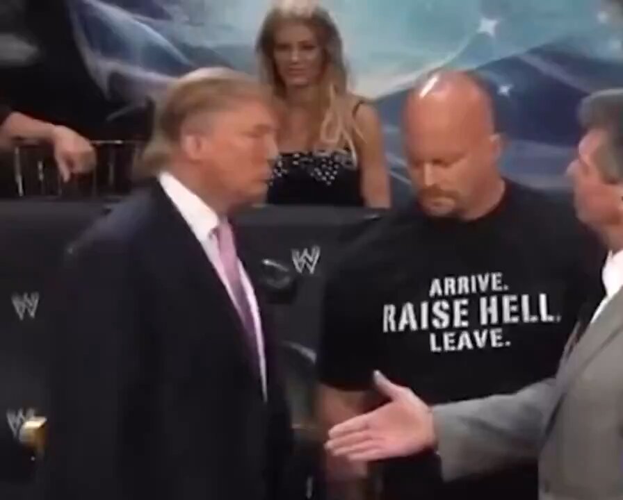 TRUMP SLAPS VINCE MCMAHON