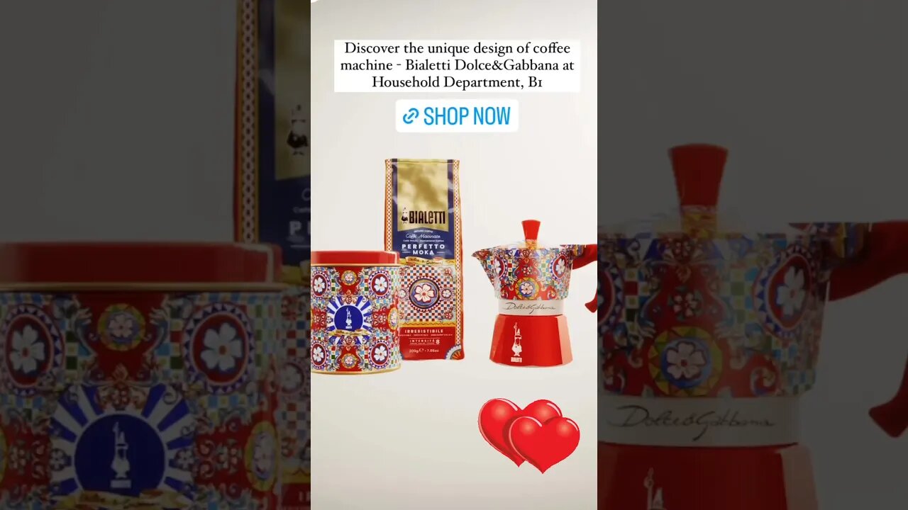 BIALETTI DOLCE AND GABBANA COFFEE