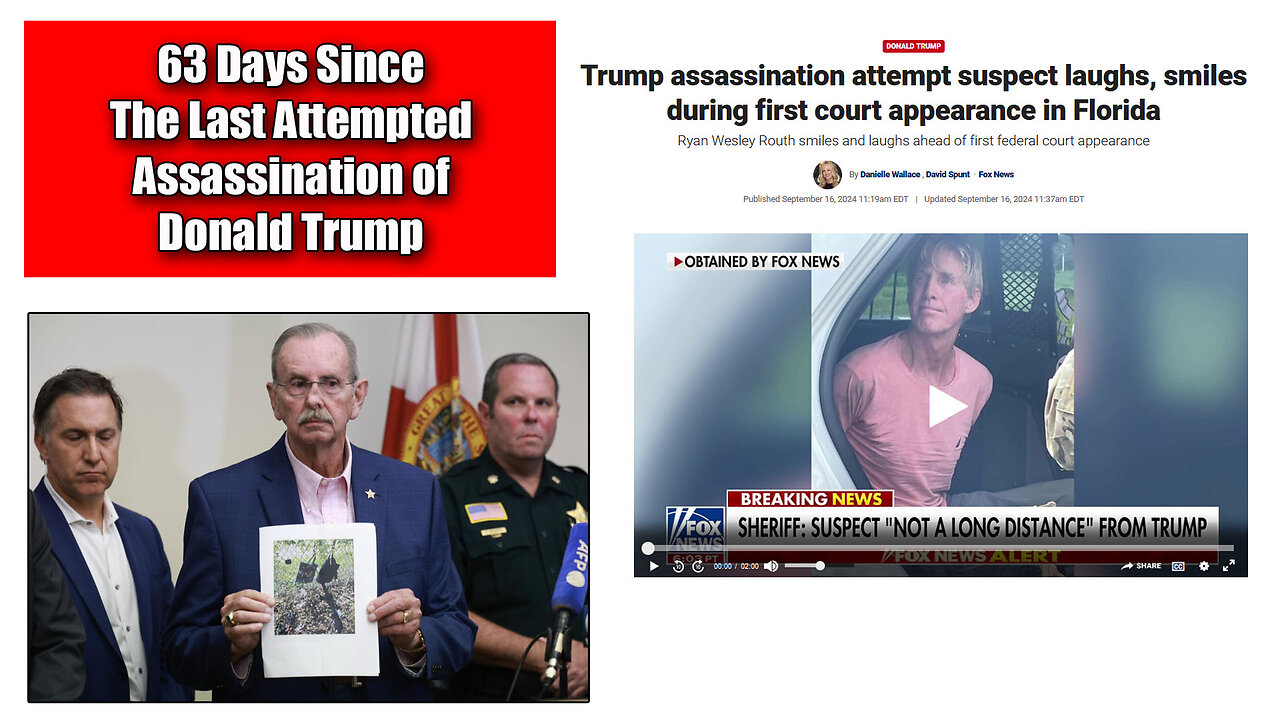 Second Assassination Attempt On Donald Trump In Just 63 Days