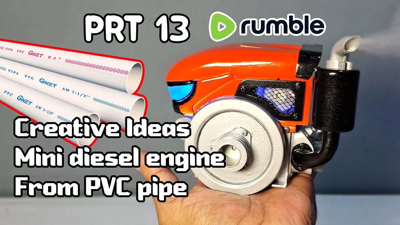 13-Easy Way to Make Your Own Kubota Mini Rd190 Zt155 Diesel Engine from PVC Pipes - Creative DIY!