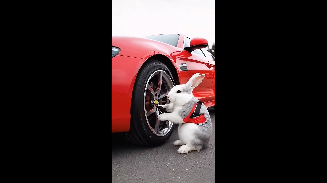 He just want to drive the car. The pro rabbit.