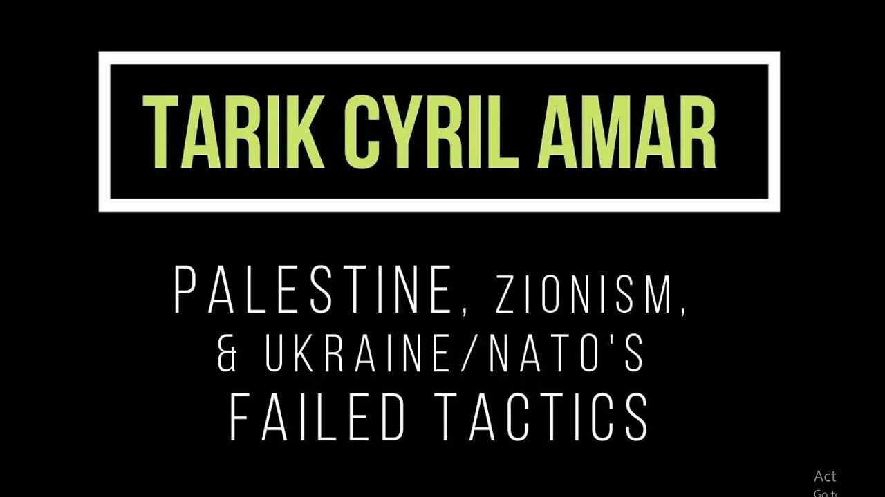 Tarik Cyril Amar on Palestine, Zionism, and Ukraine's failed tactics