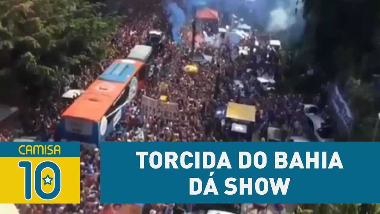 Torcida do BAHIA dá show e contagia time antes do BA-VI!