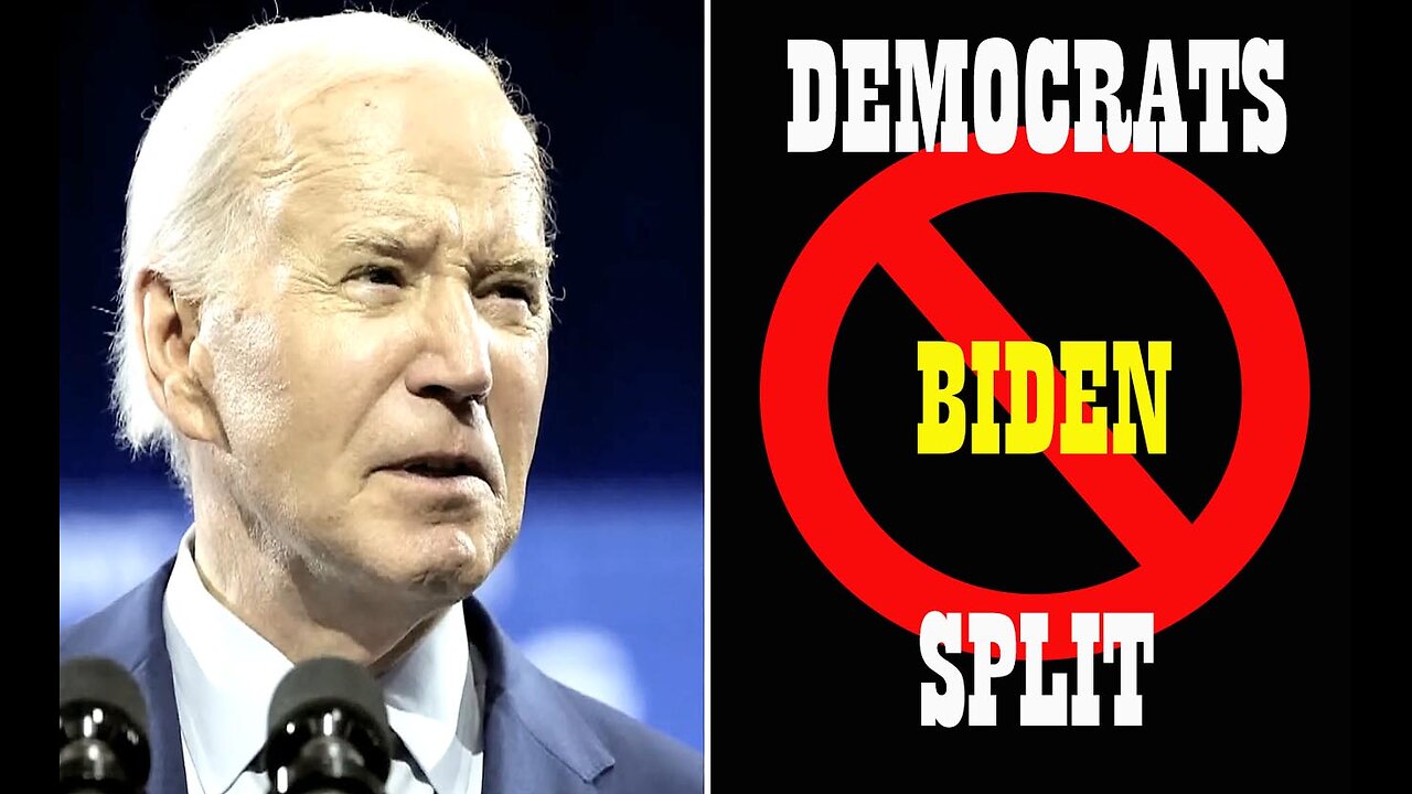 DEMOCRAT CAUCUS SPLIT WHILE BIDEN DIGS IN & REFUSES TO GO!!