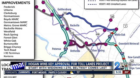 Governor Hogan wins key approval for toll lanes project on I-95 and MD 270