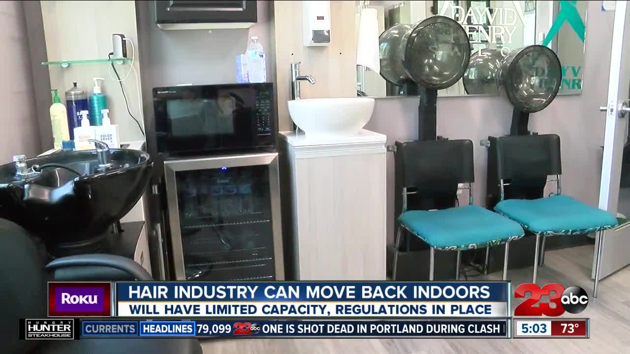 Hair salon industry can move back indoors